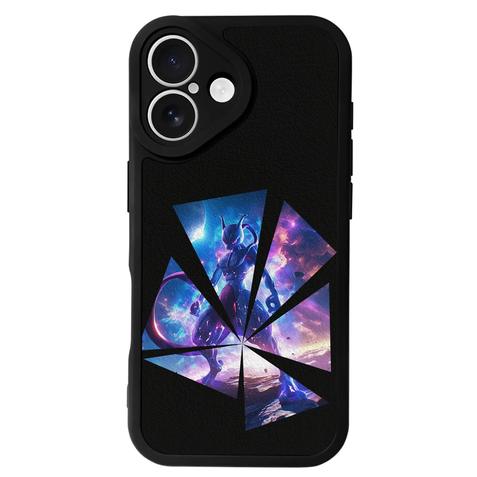 ポケモン グッズ,ミュウツー - IPhone 16シリーズ対応 ・ シリコンスマホケース ・ レザー調 ・ 高精度フィット ・ 耐衝撃 ・ ワイヤレス充電対応 ・ 精密カット